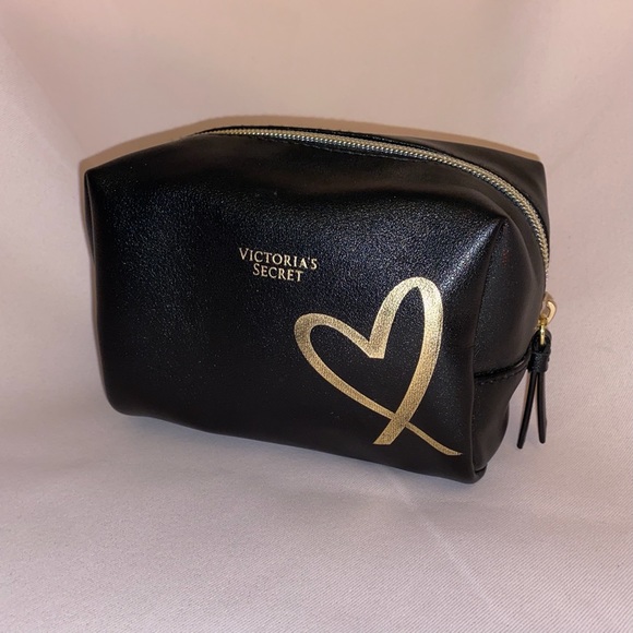 Victoria Secret Gold Heart Pouch